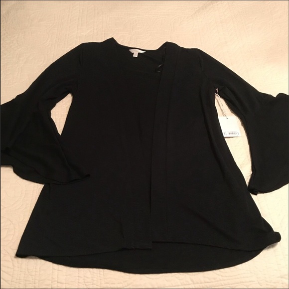 LC Lauren Conrad Sweaters - NWT Lauren Conrad Black Cardigan Bell Sleeve Large
